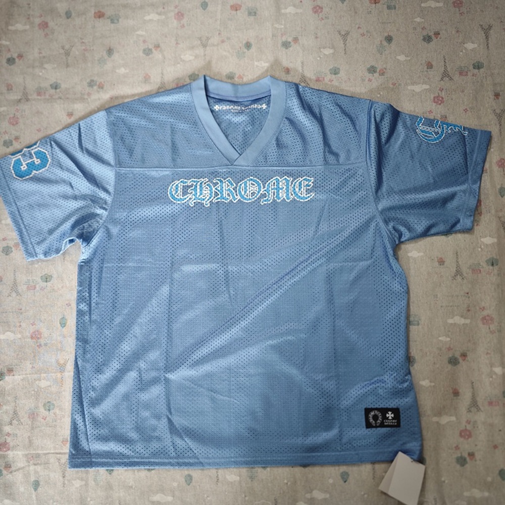Chrome Hearts Blue Mesh Short Sleeve